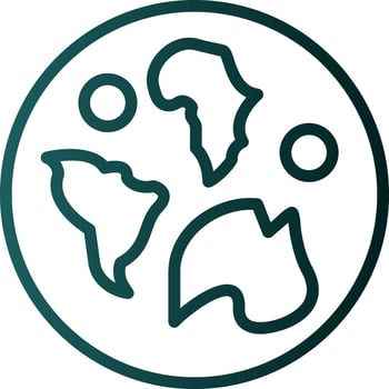 World Map Vector Icon Design