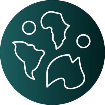 World Map Vector Icon Design