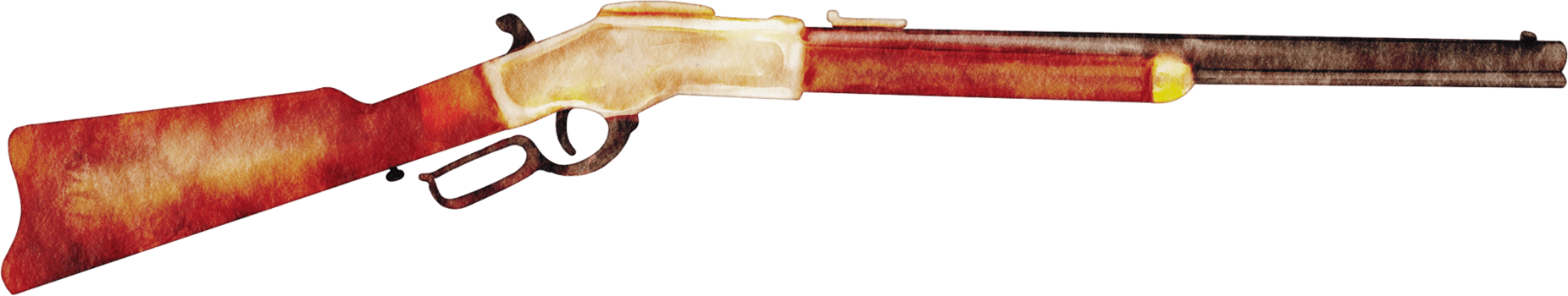 watercolor cowboy gun png
