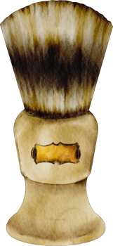 watercolor hair brush png