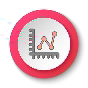 intelligence neumorphic style vector icon, robot, love icon - Vector. Artificial intelligence neumorphic style vector icon on white background