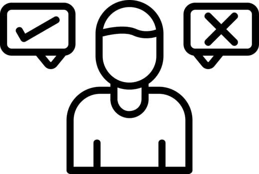 Decision Maker Vector Icon Design