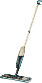 watercolor mop chore png