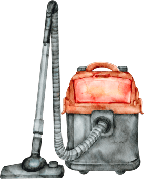 watercolor vacuum cleaner machine png