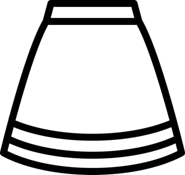 Skirt Vector Icon Design