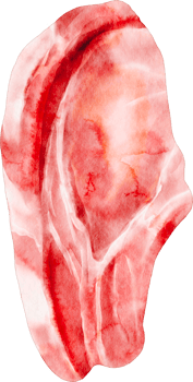watercolor steak meat png