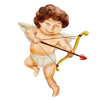 watercolor cupid valentine png