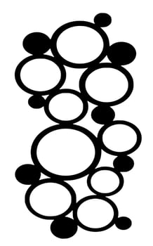 Black and white beautiful vector motifs