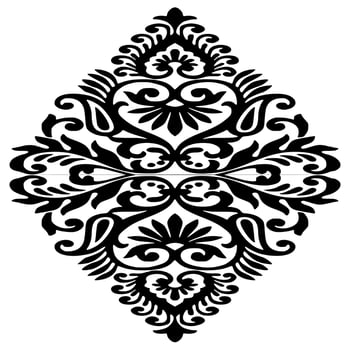 Black and white beautiful vector motifs