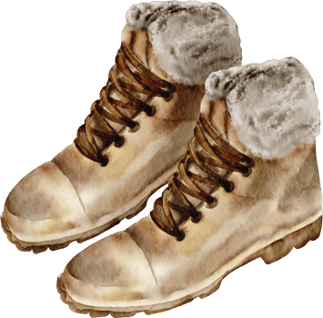 watercolor boots leather png
