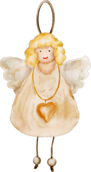 watercolor angel doll png