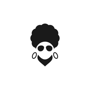 african woman lady silhouette vector