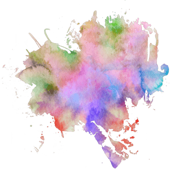 watercolor splatter colorful png