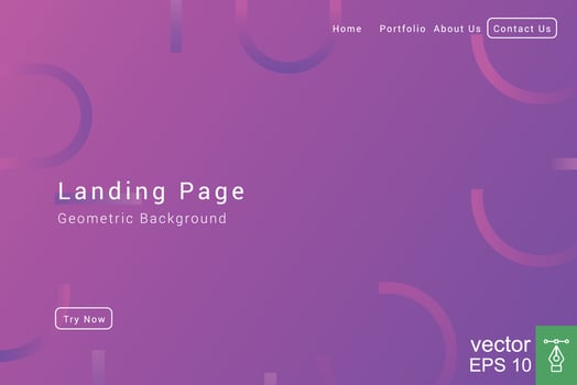 Abstract geometric background gradient color. Dynamic shapes composition. Futuristic design landing page, web header, banner. Vector illustration EPS 10.