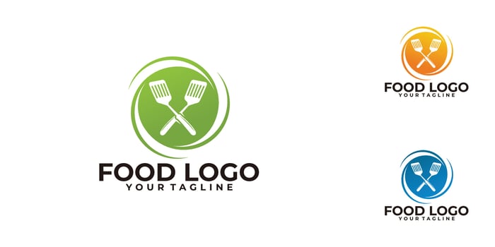 food logo icon vector isolated