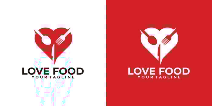 food logo icon vector isolated