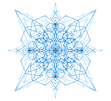 Blue snowflakes icon png
