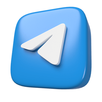 Telegram 3d Icon png