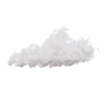 Isolated Realistic Cloud 3d Render png