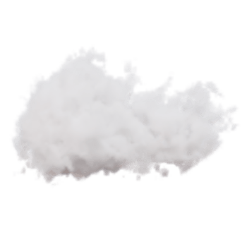 Realistic Fluffy Cloud 3d Render png