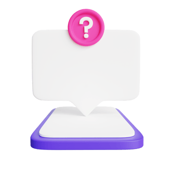 Social Media Question and Answer Box 3d Illustation png