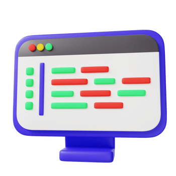 Professional Programmer Workspace 3d Illustration png