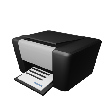 printer icon 3d modeling png