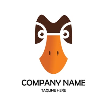 duck logo free vector