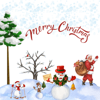 Merry Christmas Snow png