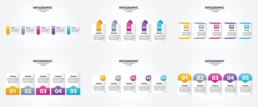 Vector illustration infographics Flat design set for advertising brochure flyer and magazine