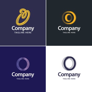Letter O Big Logo Pack Design Creative Modern logos design for your business vector