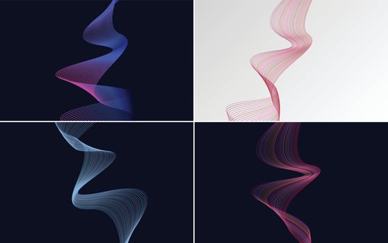 Modern wave curve abstract vector backgrounds for a stylish and modern look
