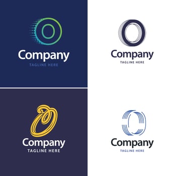 Letter O Big Logo Pack Design Creative Modern logos design for your business vector