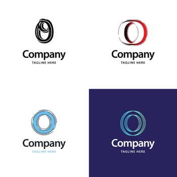 Letter O Big Logo Pack Design Creative Modern logos design for your business vector