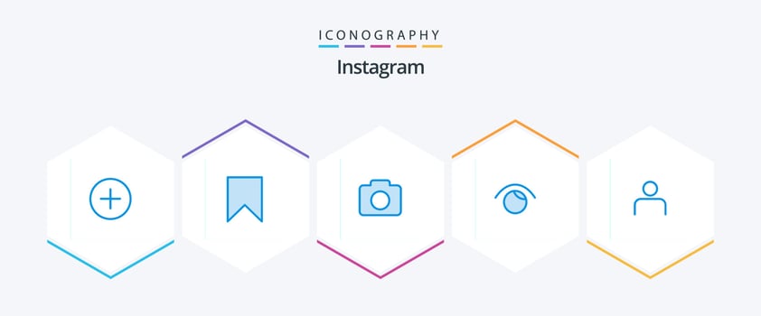 Instagram 25 Blue icon pack including profile. instagram. instagram. twitter. view vector