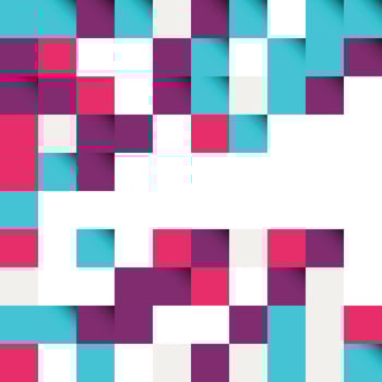 Purple and turquoise green abstract squares vector background for a modern look