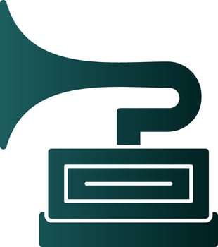 Gramophone Vector Icon Design