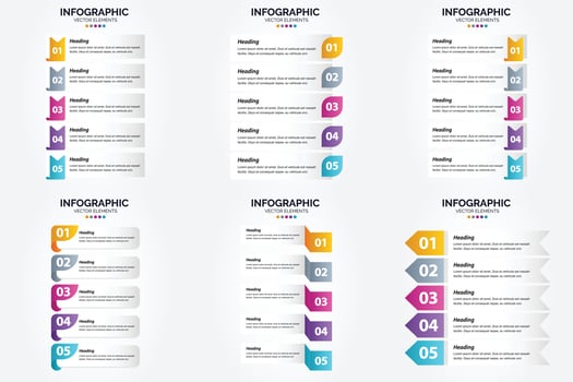 Bright and eye-catching vector illustration infographics set for advertising in brochures. flyers. and magazines.