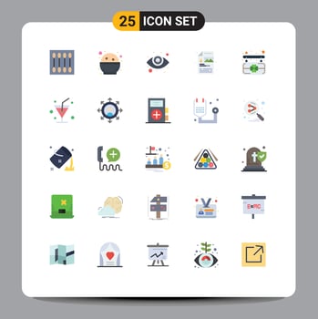 Modern Set of 25 Flat Colors Pictograph of saint image phirni file creative Editable Vector Design Elements