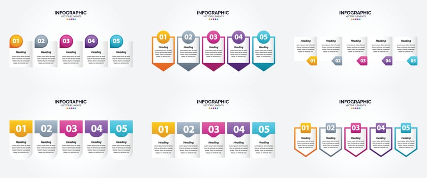 This vector illustration infographics set is perfect for advertising in a brochure. flyer. or magazine.