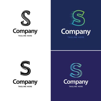 Letter S Big Logo Pack Design Creative Modern logos design for your business vector
