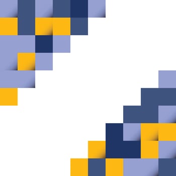 Dark Blue and Yellow abstract squares Background design for poster flyer cover brochure vector