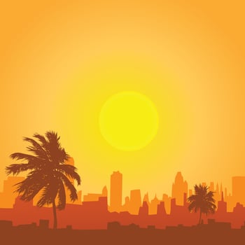 Landscape background design illustrations vector