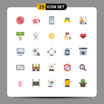 25 Universal Flat Colors Set for Web and Mobile Applications real estate cell delivery venetian Editable Vector Design Elements