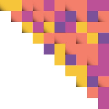 Yellow and Orange abstract squares Background design for poster flyer cover brochure vector
