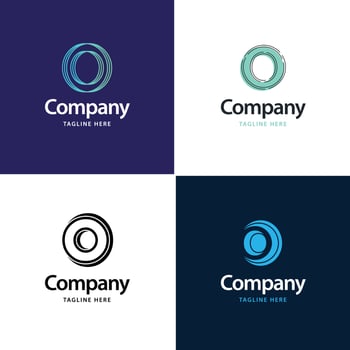 Letter O Big Logo Pack Design Creative Modern logos design for your business vector