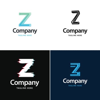 Letter Z Big Logo Pack Design Creative Modern logos design for your business vector