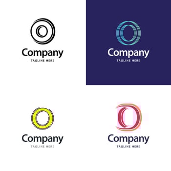 Letter O Big Logo Pack Design Creative Modern logos design for your business vector