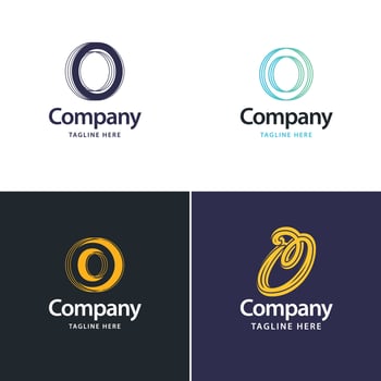 Letter O Big Logo Pack Design Creative Modern logos design for your business vector