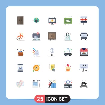 25 Creative Icons Modern Signs and Symbols of computing preschool identity blocks science Editable Vector Design Elements